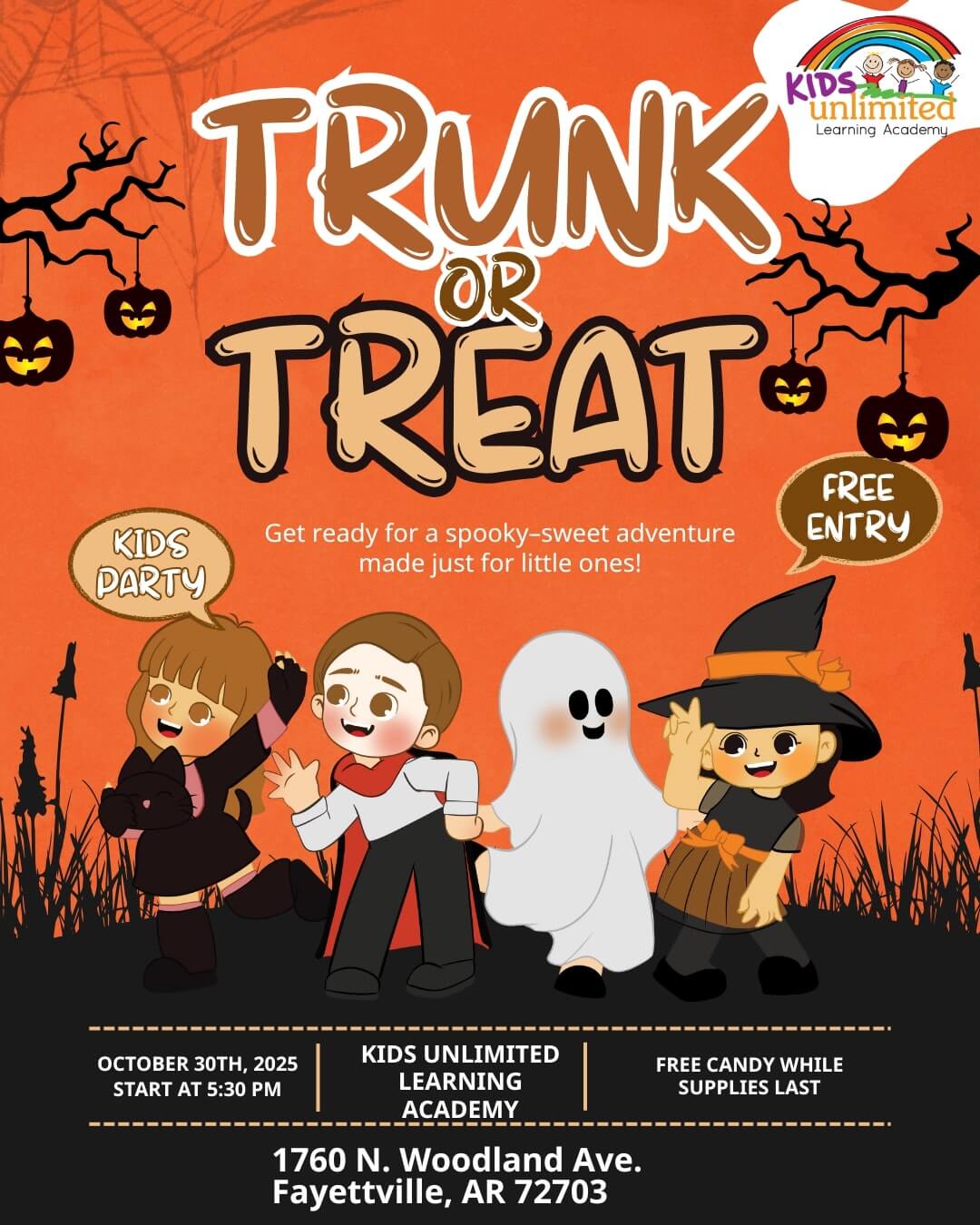Trunk or Treat Event 10/30/25 5:30pm in Fayetteville